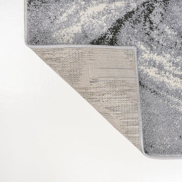 Viscon Abstract Marble Contemporary Area Rug